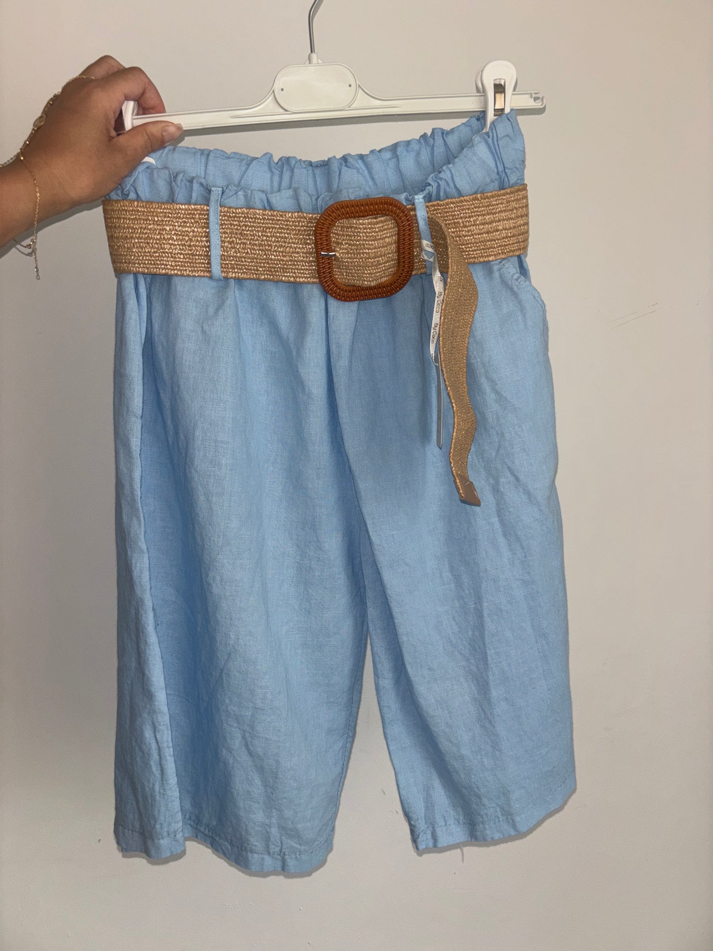 Short Sienna – Marron avec ceinture tressée
